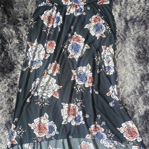 Maurices Dark Floral Maxi Skirt - Picture 1 of 2